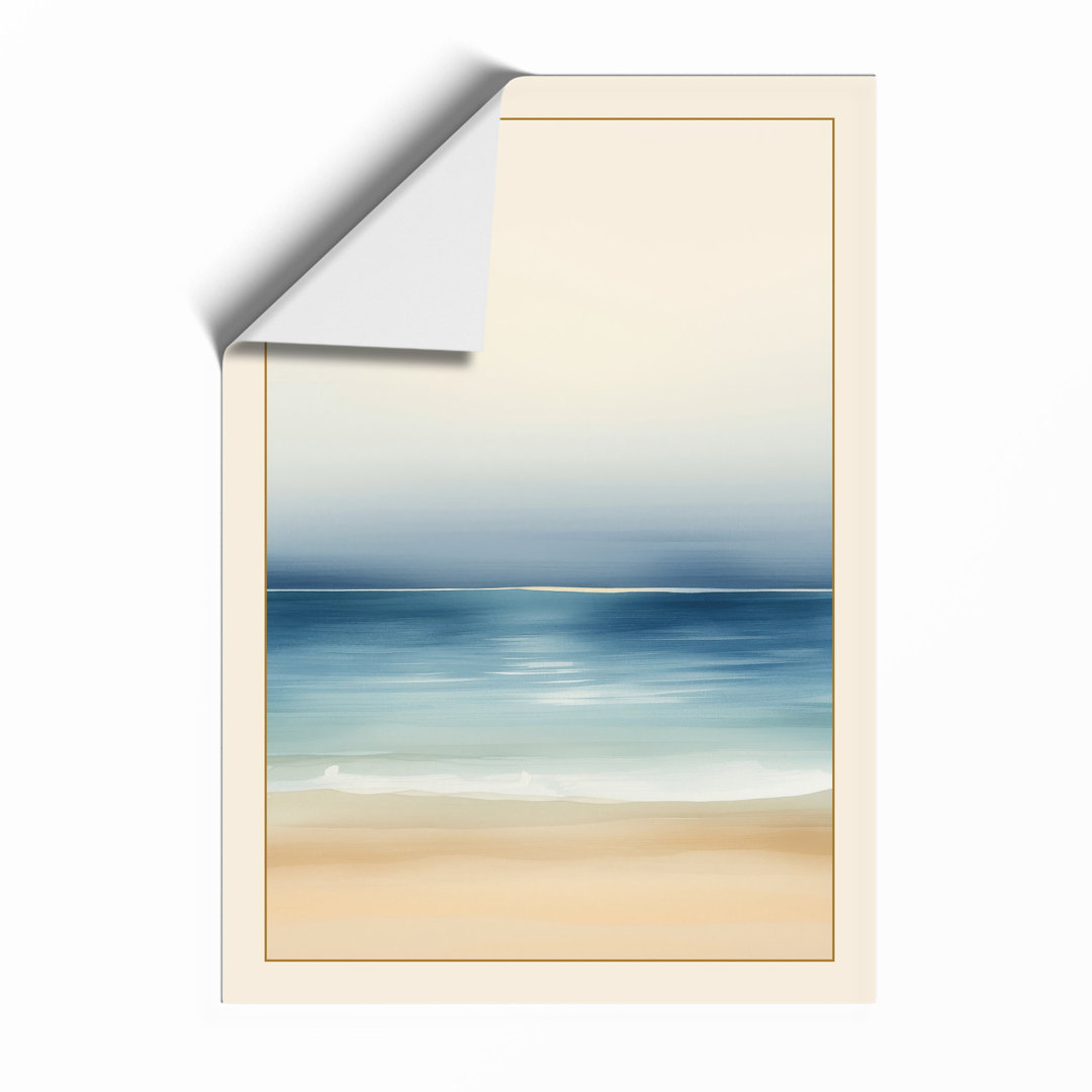 Serene Horizon Coastal - Framed Print