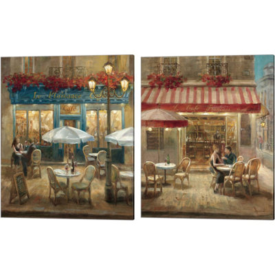 " Paris Cafe I & II " 2 - Pieces