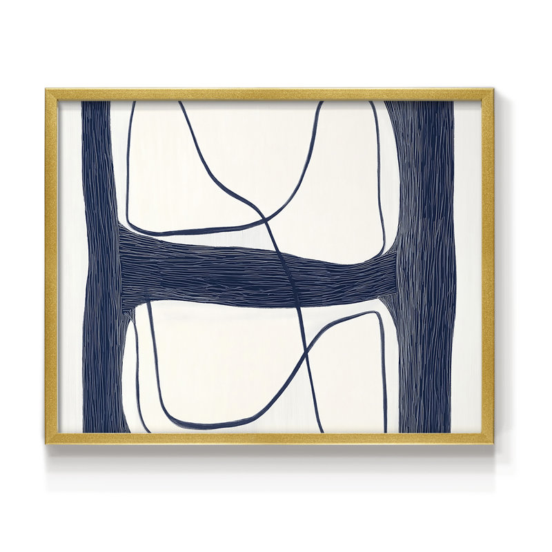 Abstrait, série I, reproduction encadrée, H 8 po x l 10 po