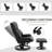 Faux Leather Massage Chair with Ottoman,wood-381939158