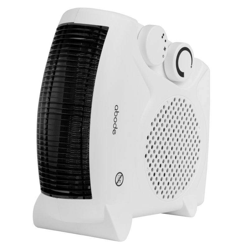 Abode 856 BTU Electric Compact Space Heater with Adjustable Thermostat