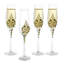 Gold Pearl 177.4ml Glass Flute