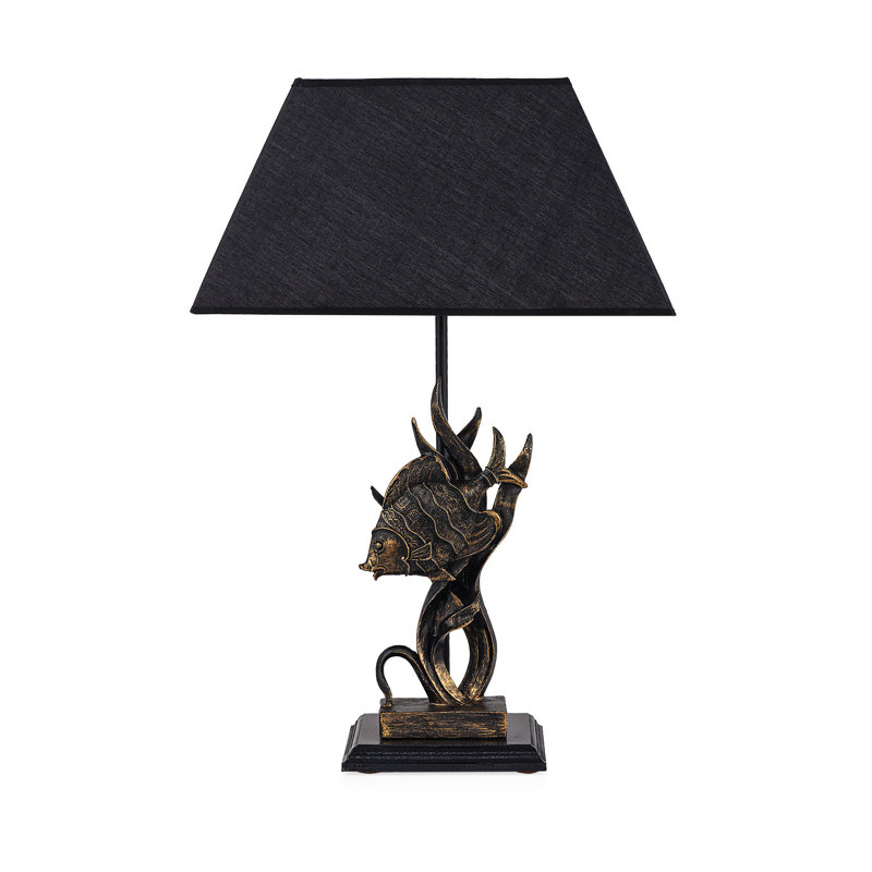Lampe de table en métal, Noir