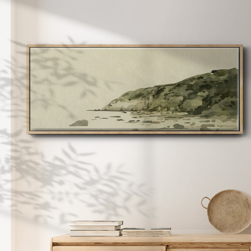 Distant Shore II- Framed Canvas, 24" H x 60" W