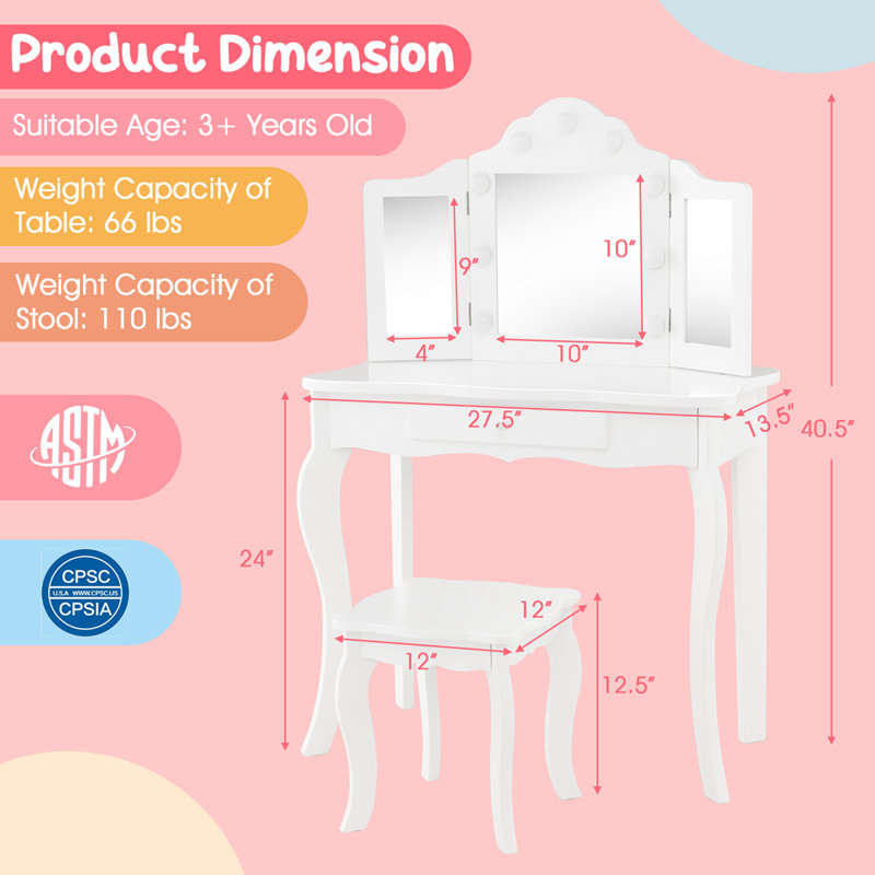 Chesson Vanity, White