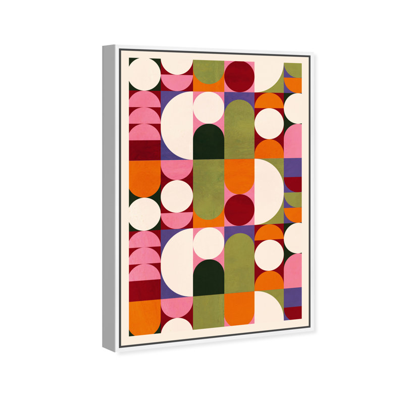 «Bauhaus Sixty - Floater Frame», impression sur toile, Cadre blanc, H 16 po x l 24 po