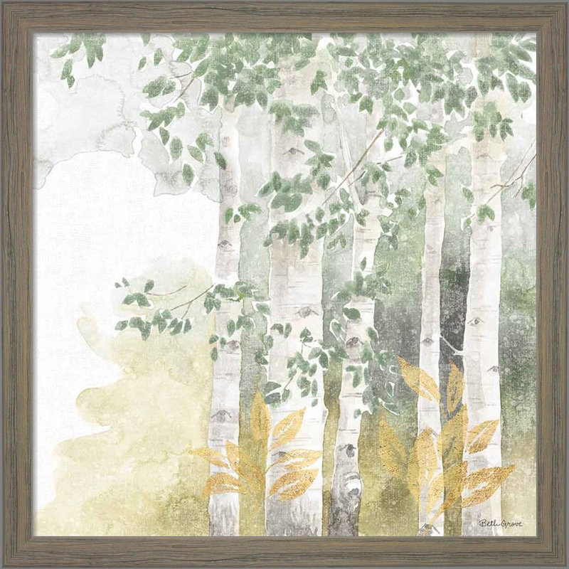 «Natures Leaves Sage B» par Beth Grove - ensemble de 2 peintures encadrées