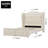 Kaliya Velvet Upholstered Wingback Platform Bed with LED Lights, Wood Bed Frame With 2 Storage Drawers-438663467-438518509