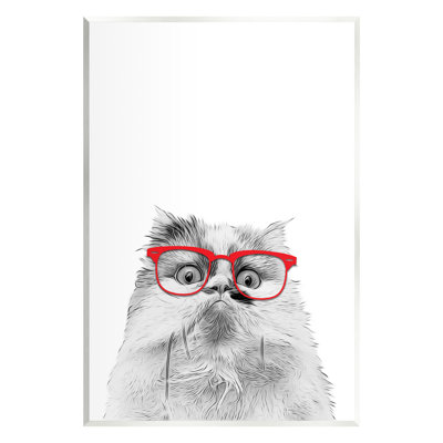 Au-560, giclée, drôle de visage portant des lunettes, impression