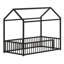 Low-Profile House-Style Floor Bed Designed For Independent Sleepers-410227000-410226999