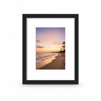 Cadre photo mural 8 x 10, convient aux photos 5 x 7 avec passe-partout ou aux photos 8 x 10 sans passe-partout - 1 paquet