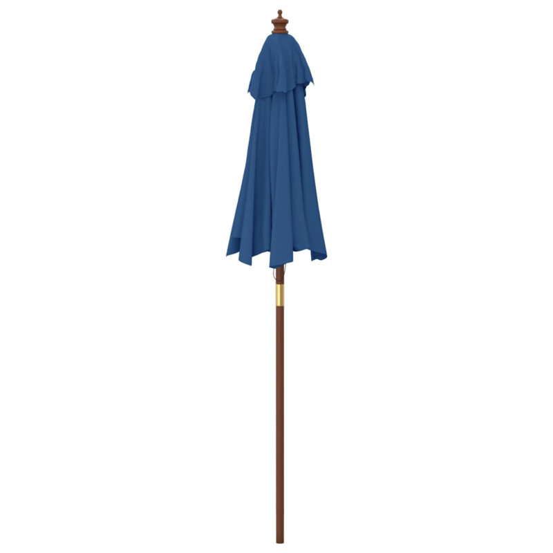 Aslyn Market Parasol, 231cm H x 196cm W x 196cm D, Blue