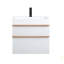 Meuble-lavabo mural VELA de 24 po avec lavabo en acrylique intégré, 2 tiroirs à fermeture en douceur, armoire flottante pré-assemblée-126528362-126528361
