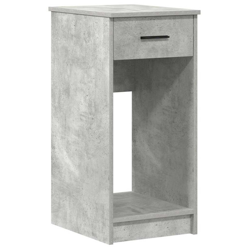 Brezina Manufactured Wood Computer Tower Stand, Concrete Grey