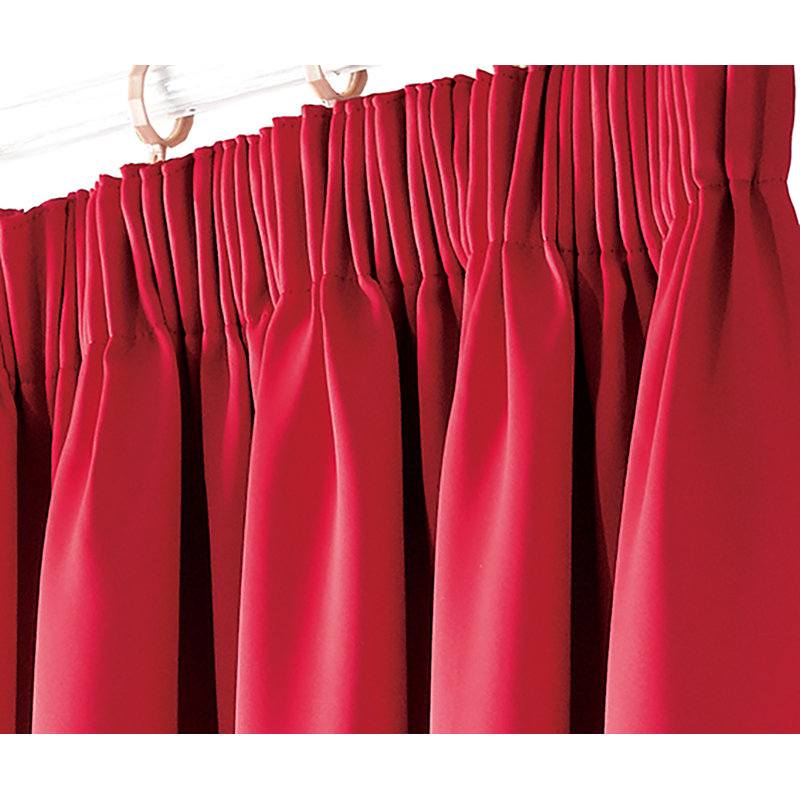 Gammell Blackout Curtain Pair, Cream, Width 117 x Drop 183cm