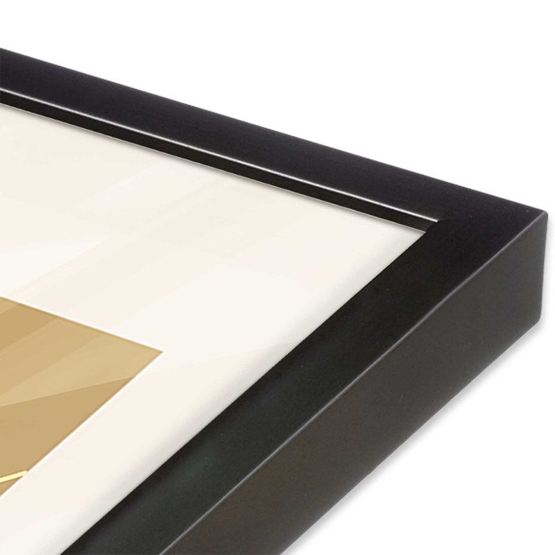 Affiche des Fêtes Bauhaus, Cadre simple en zinc patiné, H 15,25 po x l 12,25 po
