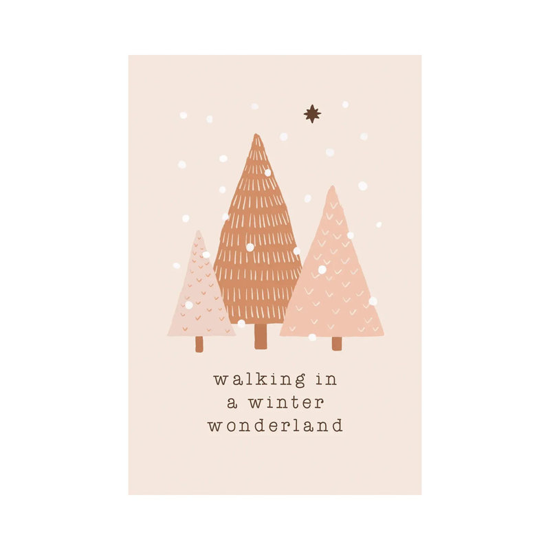 «Walking in a Winter Wonderland» par Orara Studio - reproduction d'art, Pas de tapis, Toile tendue