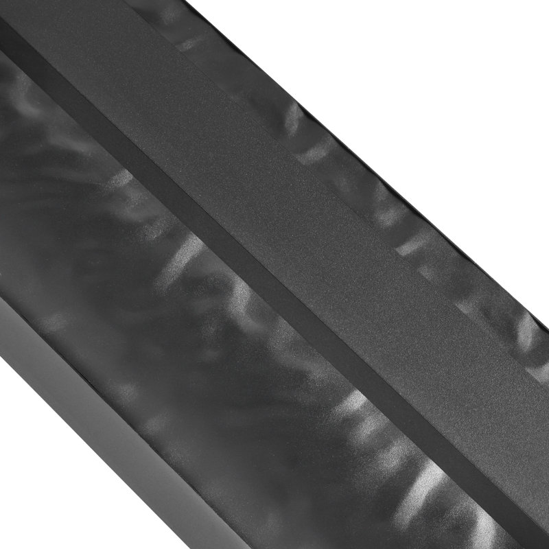Jayeda 18.5"H Matte Black Rectangular Linear LED Outdoor Wall Lights, 18.5" Height