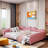 Upholstered Daybed, Sherpa Fabric Sofabed With Cloud-Shaped Backrest-555403955-555403954