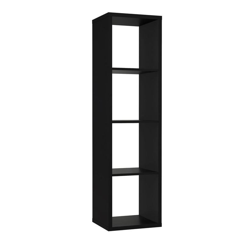 141.8cm H x 38.2cm W Standard Bookcase, Matt Black