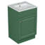 Meuble-lavabo de 20 po avec lavabo, meuble-lavabo avec tablette de porte et tablette réglable, meuble-lavabo