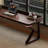 Nut-brown Rectangular Solid Wood desk-80725971