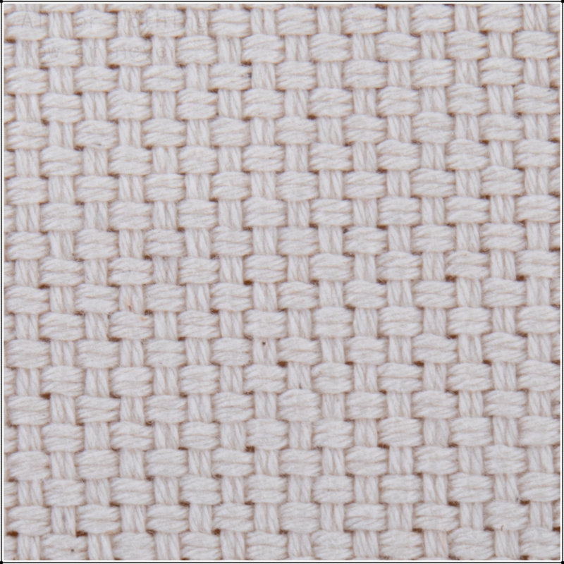 Grand rond en tricot beige par
