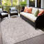 Tapis intérieur / extérieur à motif géométrique réversible beige / ivoire Samantha-1948701224