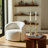 Modern Aluminum and Suar Wood Taper Holder with Abstract Sculptural Form and Mixed Metal Design for Contemporary Decorative Accents-1967459150