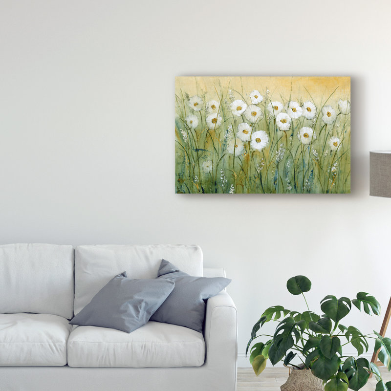« cascade spring i », reproduction de peinture à l’acrylique sur toile tendue, H 12 po x l 19 po x P 2 po