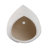 Planter Stoneware Textured Modern Design Indoor Outdoor Home Garden Decor Container - 7" White