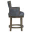 Sidecar Upholstered Stool with Solid Wood Frame-59137869-59137928-59138219