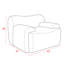 Fauteuil d'appoint rembourré 42 po-87365642