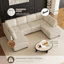 Faux Leather U - Shaped Modular Sectional Sofa-856054605