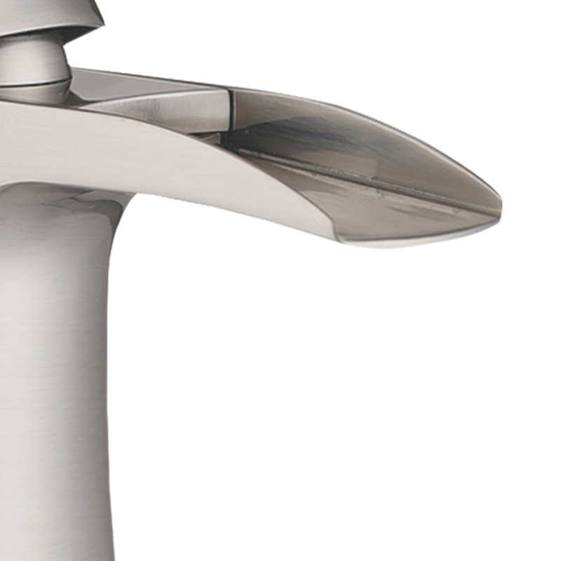 Robinets de lavabo de salle de bain en nickel brossé de qualité supérieure, style moderne pour une utilisation polyvalente