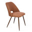 Chaises de salle à manger Aunnika en noyer capitonné, ensemble de 4-332903114