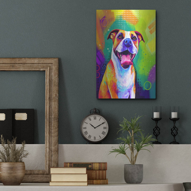 «Pop Art Pit Bull» par Furbaby Affiliates, H 16 po x l 12 po