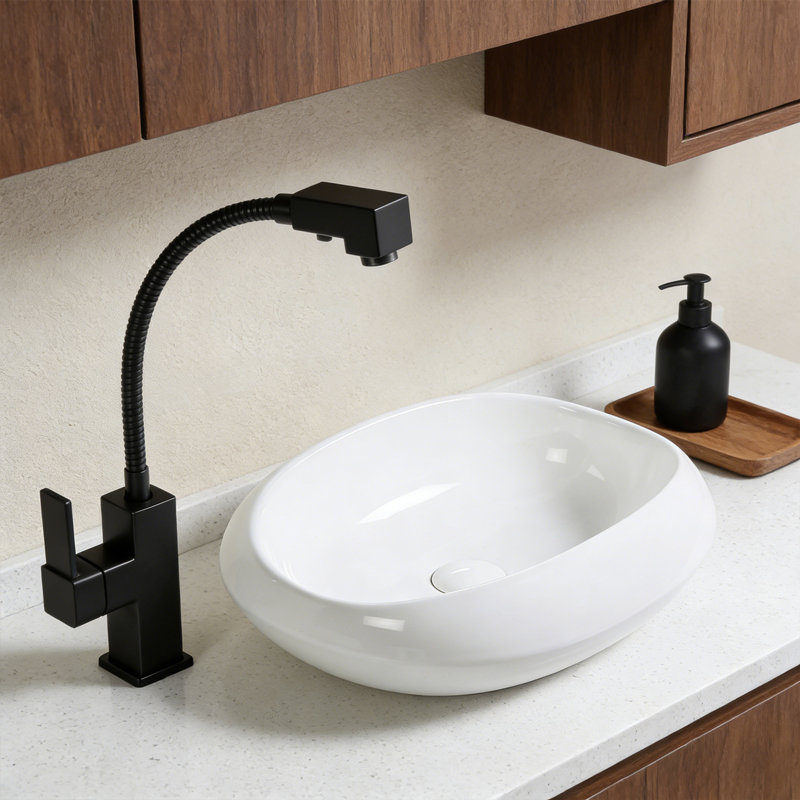 18" Oval Bathroom Vessel Sink