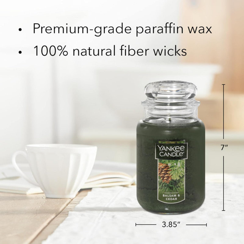 Balsam & Cedar Scented Jar Candle