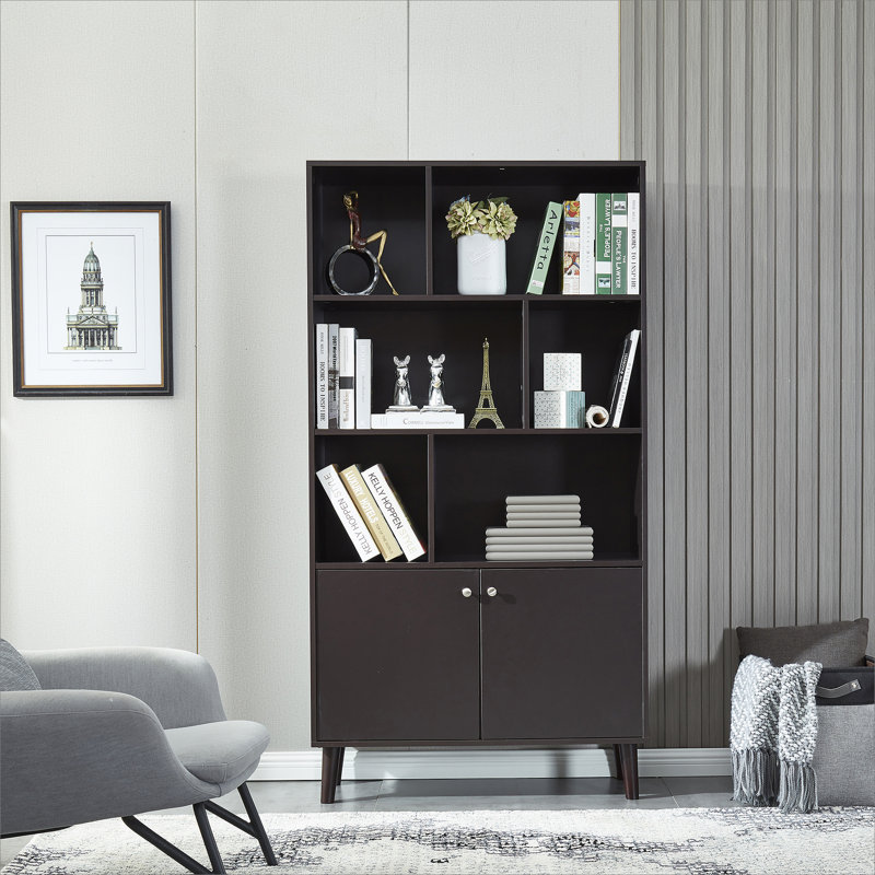 Bibliothèque, bibliothèque avec portes, Café