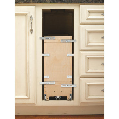 Rev-A-Shelf Wood Bakeware Pullout Organizer with Ball-Bearing Soft-Close for Baking Sheets, Platters, and Pans