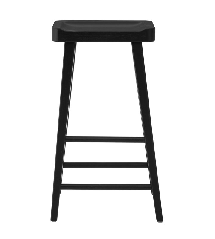 Counter Stool with Solid Wood Frame