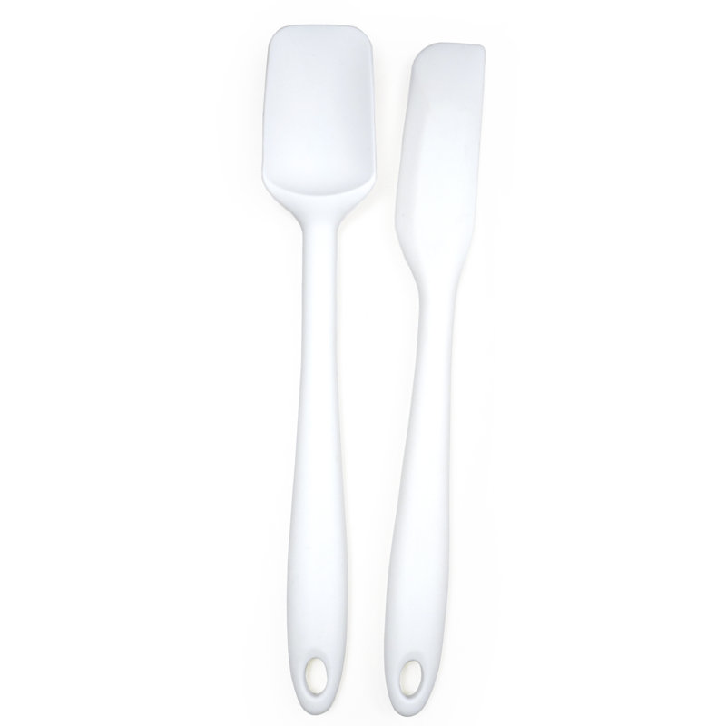 Ensemble de spatules en silicone 2 pièces, Blanc
