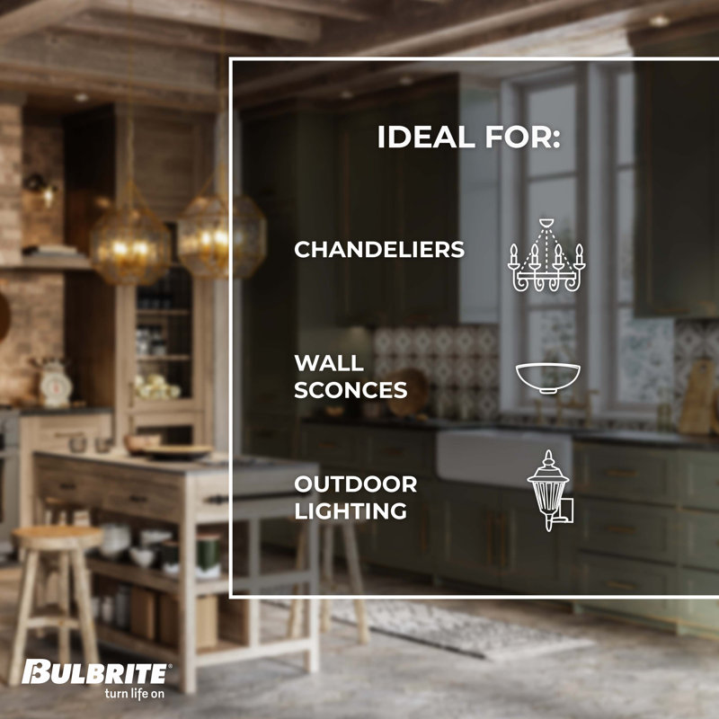 3W E12 Dimmable Incandescent Candle Light Bulb