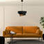Lustre réglable Elegant, structure en métal noir, 3 tailles de capuchon (15,7 x 3,5 po, 12,6 x 6,7 po, 8,7 x 7,9 po) | Hauteur totale: 11,8 à 47,2 po | 1 x douille E27 (40 W maximum) | Parfait pour la salle à manger et les espaces de vie, solution d'éclairage élégante et fonctionnelle-756431713