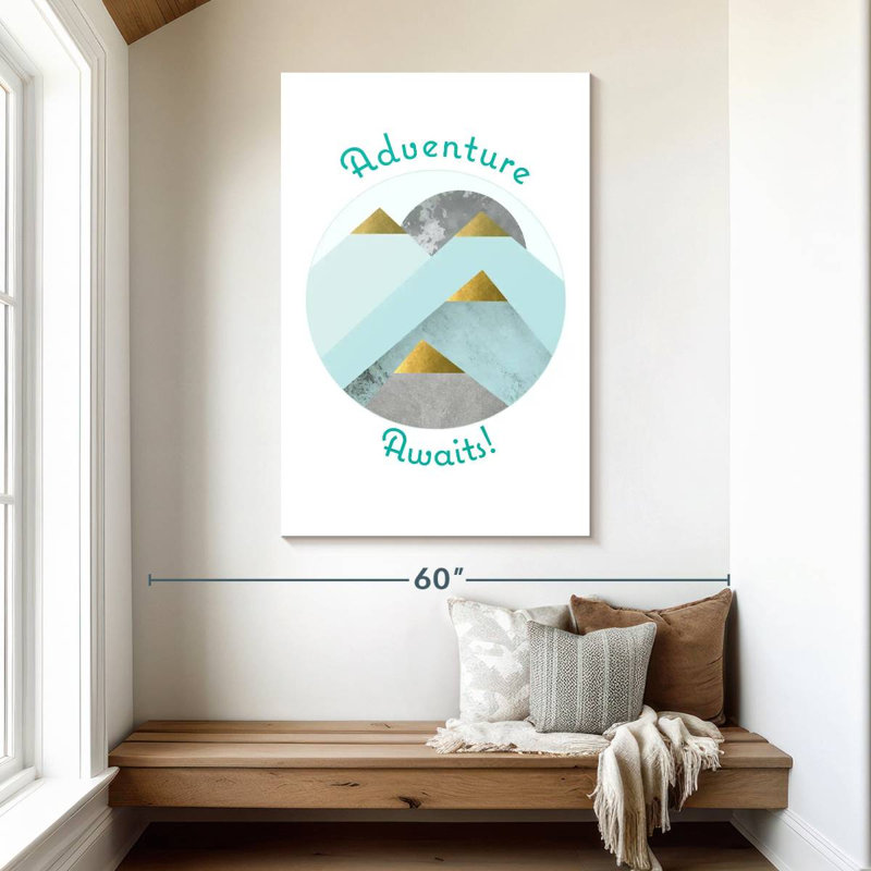 Ashelle Adventure Awaits, 48" H x 32" W
