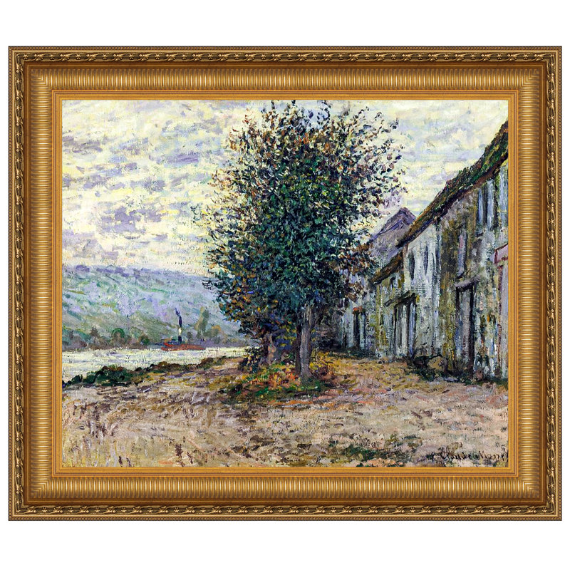 Les rives de la seine, 1878, reproduction d'art sur toile, H 41,25 po x l 48,25 po