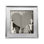 Silver Metal Beveled Picture Frame
