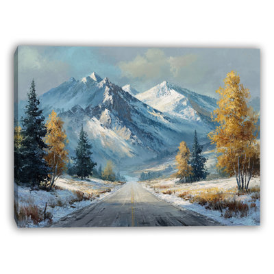 «Valley Road to Mountains», art mural sur toile
