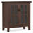 Artisan 30"W Solid Wood Transitional Low Storage Cabinet with Glass Doors and Adjustable Shelves-651304859